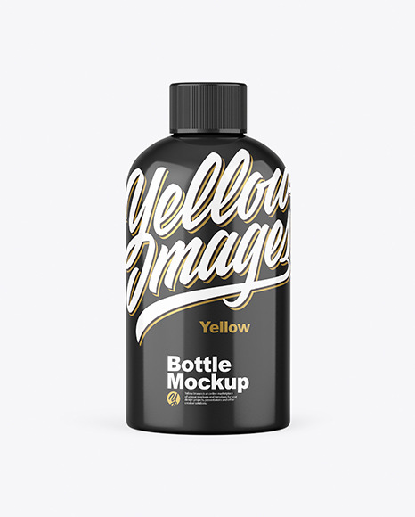 Glossy Bottle Mockup