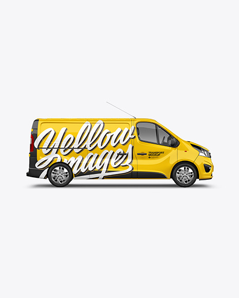 Panel Van Mockup - Side View