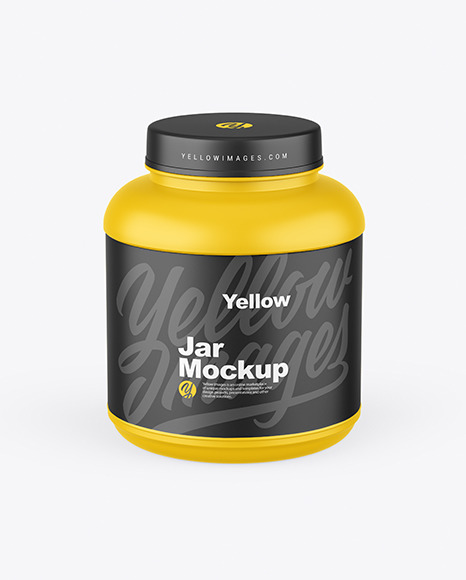Matte Protein Jar Mockup
