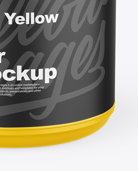 Matte Protein Jar Mockup