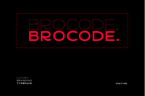 Brocode Display Typeface