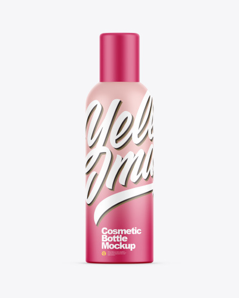 Matte Cosmetic Bottle Mockup