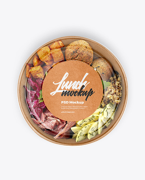 Kraft Bowl With Food Set