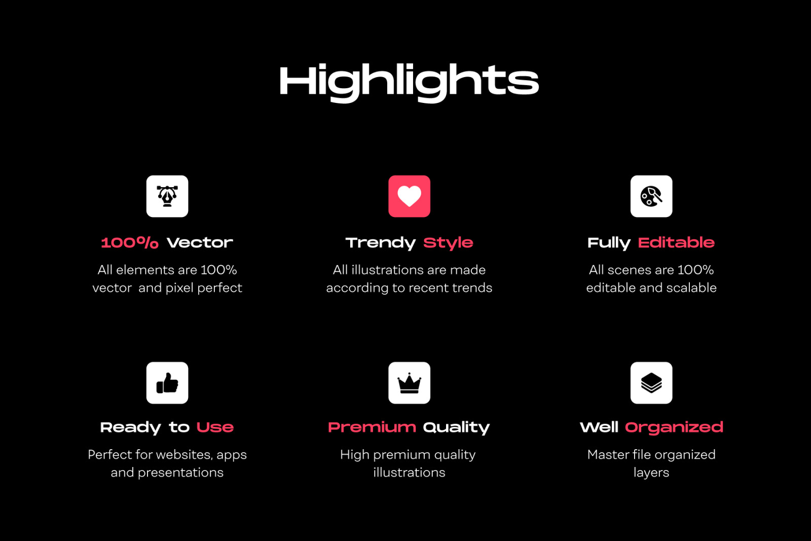50 Glyph E-commerce Illustrations