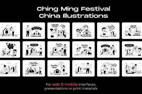 25 Ching Ming Festival Illustrations