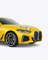 Compact Executive Car Mockup - Half Side View