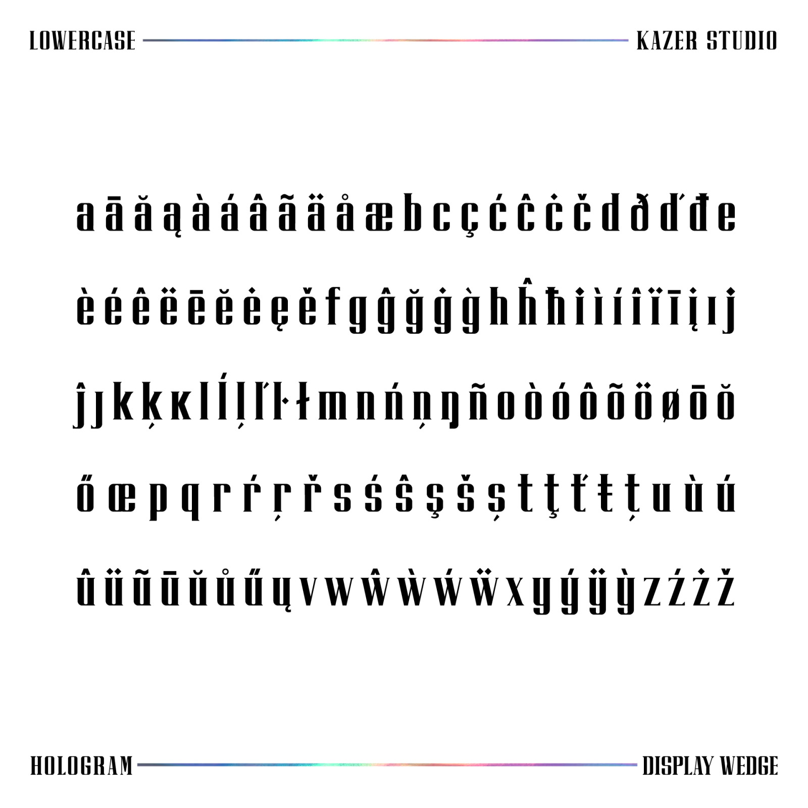 Hologram Font