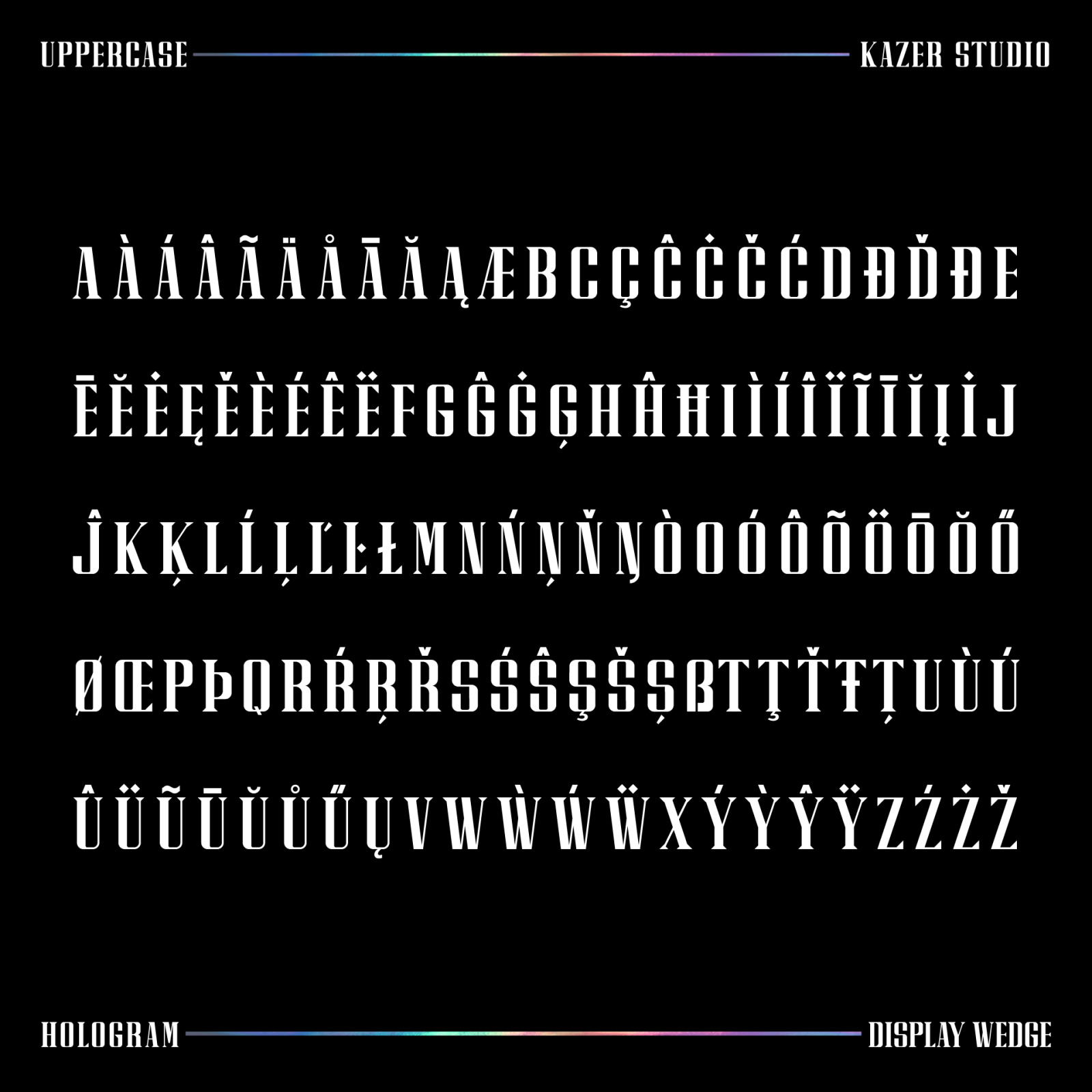 Hologram Font