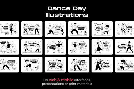 25 International Dance Day illustrations