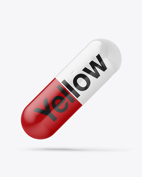 Glossy Pill Mockup