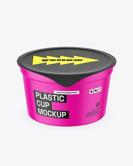 Matte Plastic Cup Mockup