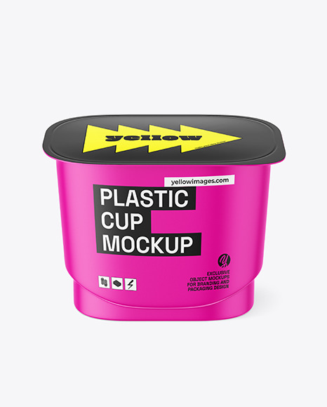 Matte Plastic Cup Mockup