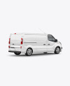 Panel Van Mockup - Back Half Side View