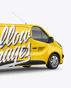 Panel Van Mockup - Back Half Side View
