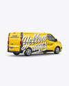 Panel Van Mockup - Back Half Side View