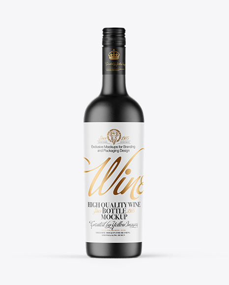Ceramic Wine Bottle Mockup