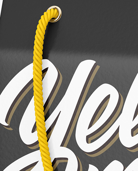 Box with Rope Mockup