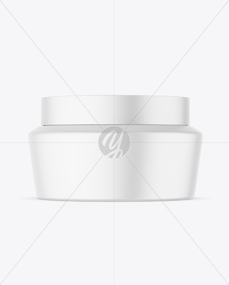 Matte Cosmetic Jar Mockup