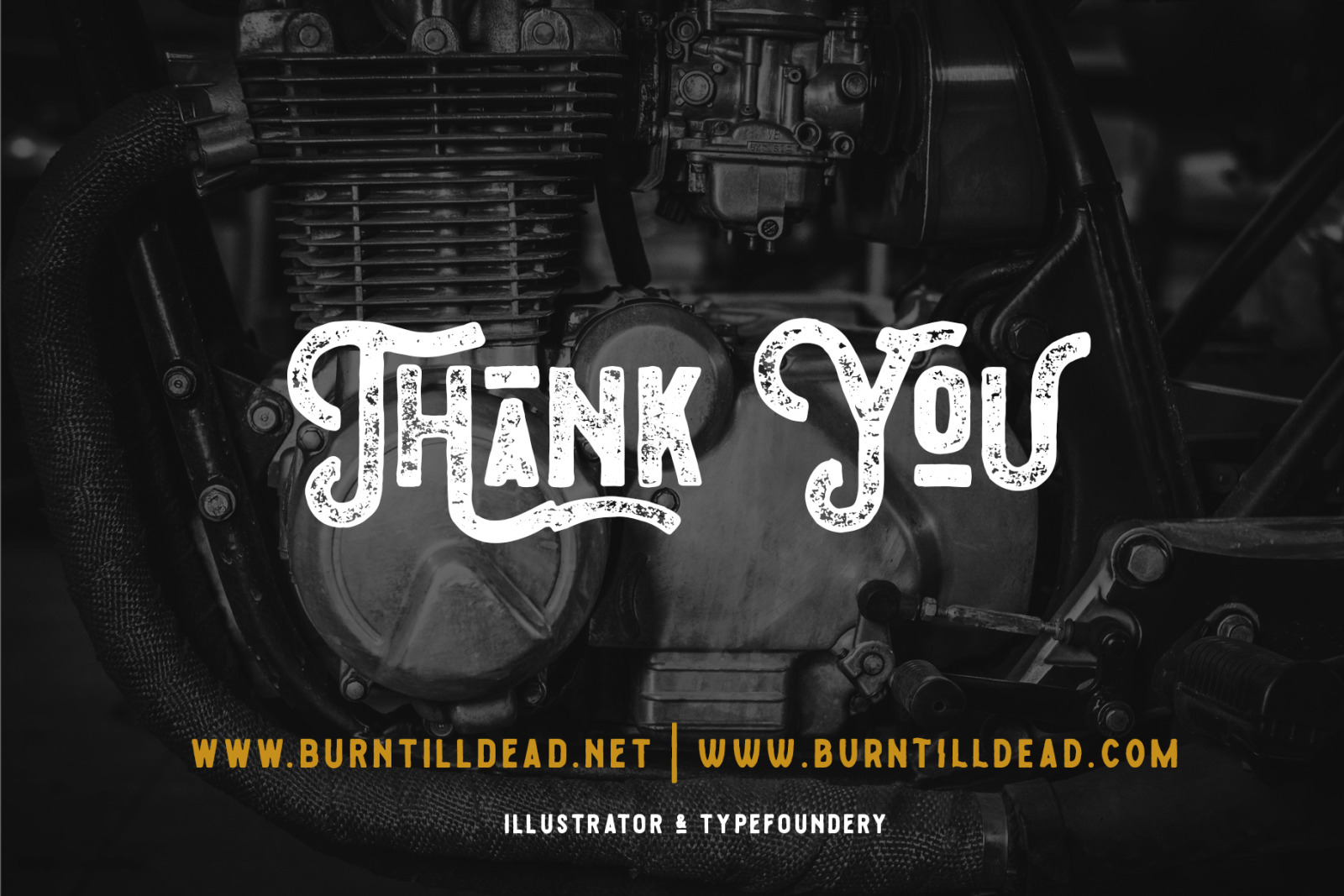 Metalsmith Font on Yellow Images Creative Store