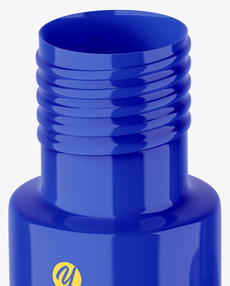 Opened Glossy Drops Bottle Mockup