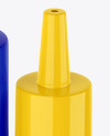 Opened Glossy Drops Bottle Mockup