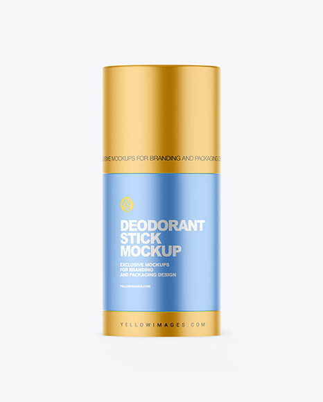 Matte Metallic Deodorant Mockup