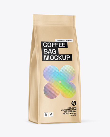 Kraft Coffee Bag Mockup