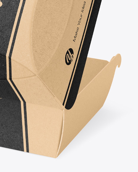 Kraft Burger Box Mockup