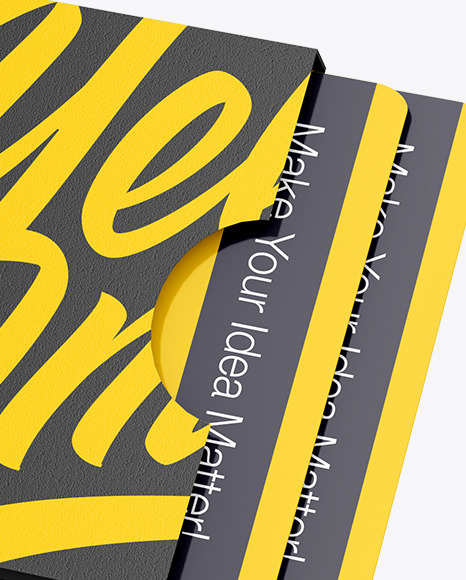 Two Plastic Cards in Holder Mockup