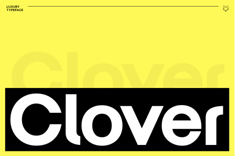 Clover Display Typeface