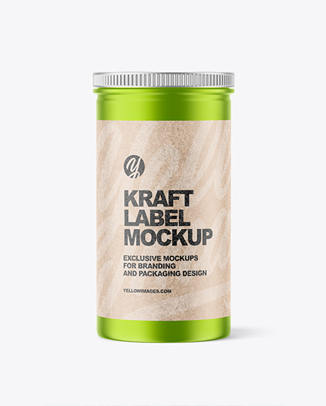 Metallic Jar Mockup