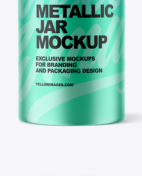 Metallic Jar Mockup