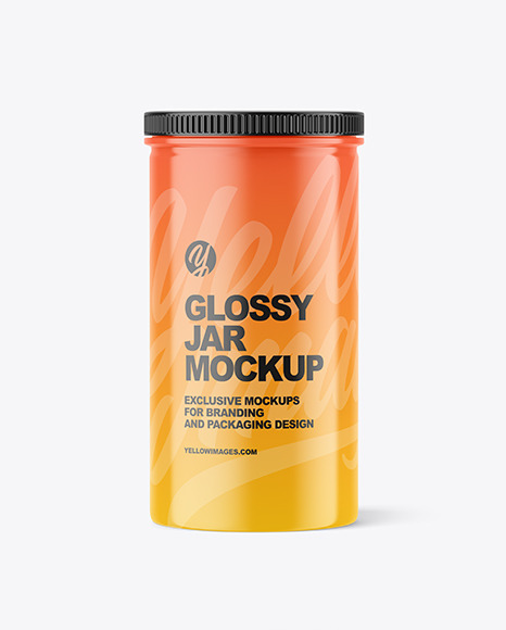 Glossy Jar Mockup