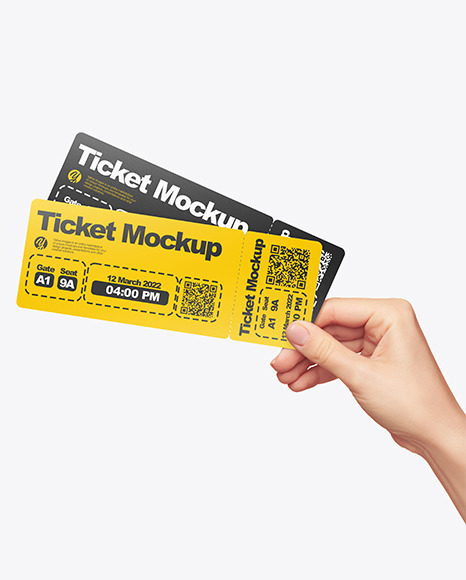 Two Tickets Mockup