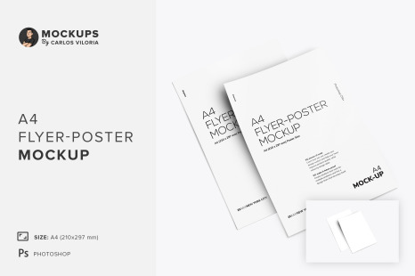 Two A4 Flyer-Poster Mockup