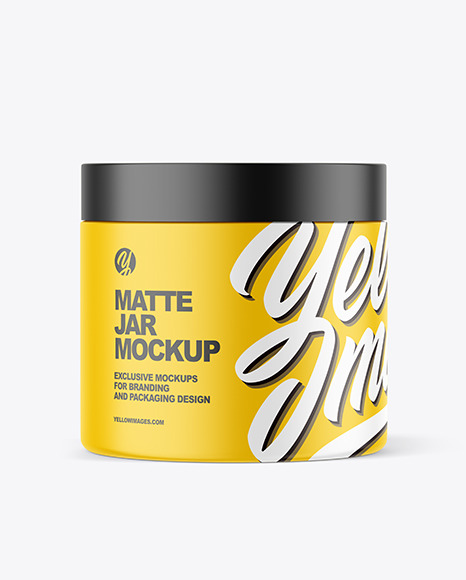Matte Plastic Jar Mockup