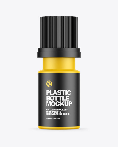 Matte Plastic Bottle Mockup