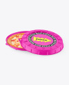 Matte Round Pizza Box Mockup