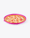 Matte Round Pizza Box Mockup