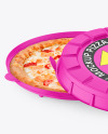 Matte Round Pizza Box Mockup