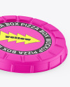 Matte Round Pizza Box Mockup