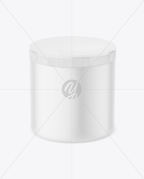 650ml Matte Plastic Jar Mockup