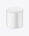 650ml Matte Plastic Jar Mockup