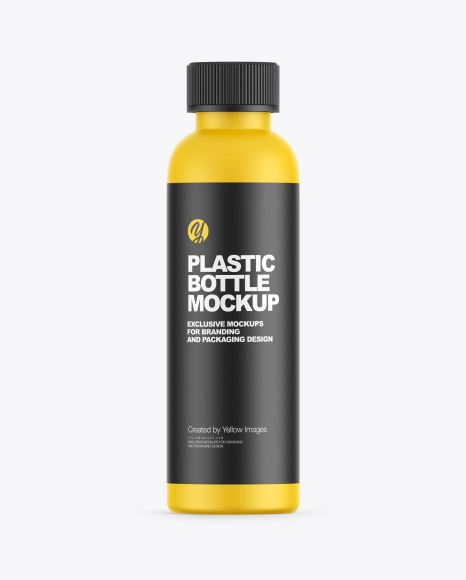 Matte Plastic Bottle Mockup