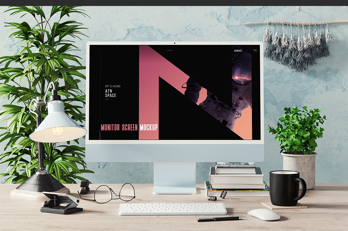 Monitor Screen Mockup