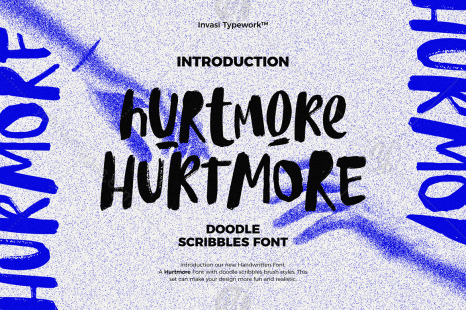 Hurtmore - Scribbles Font