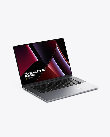 MacBook Pro 16-inch Space Gray Mockup