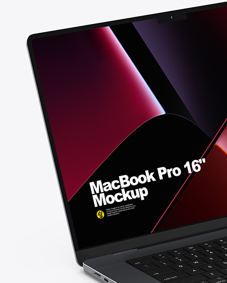 MacBook Pro 16-inch Space Gray Mockup