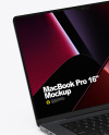 MacBook Pro 16-inch Space Gray Mockup