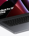 MacBook Pro 16-inch Space Gray Mockup